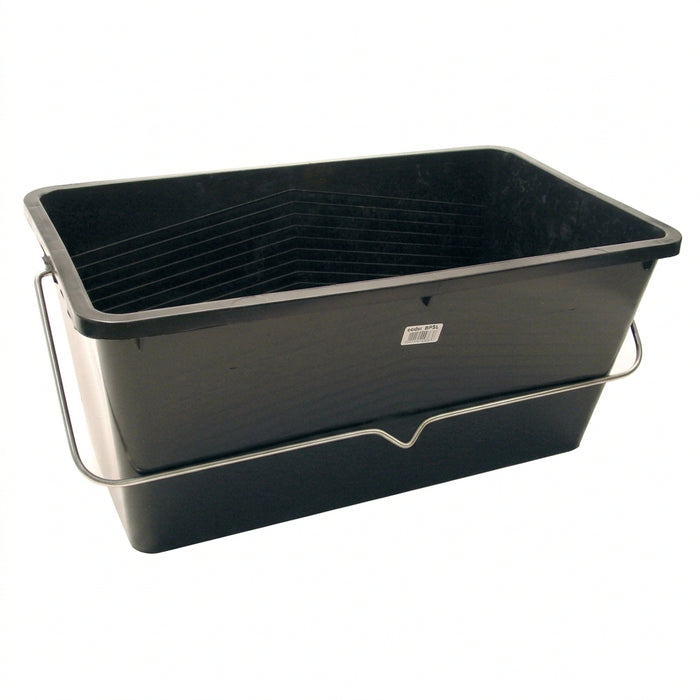 25 LITRE BLACK PLASTIC SCUTTLE